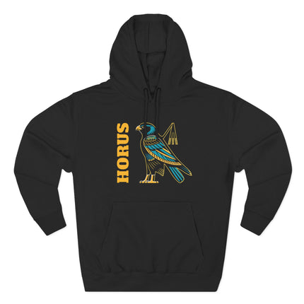 Horus Falcon Graphic Hoodie | Ancient Egyptian Mythology Unisex Pullover V3