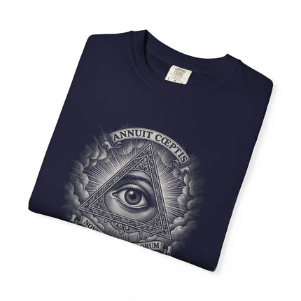 Eye of Providence Graphic T-Shirt | Annuit Coeptis Seal Tee