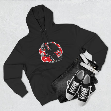 Dragon & Red Cloud Hoodie | Chinese Style Graphic Unisex Pullover V2