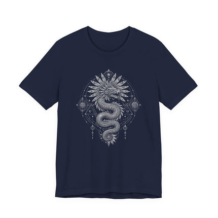 Quetzalcoatl Feathered Serpent Graphic Tee |  Aztec Spiritual T-Shirt