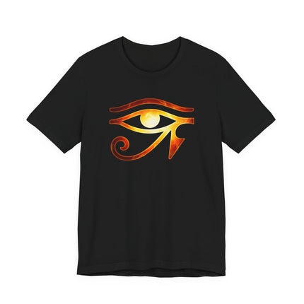 Eye of Ra Fiery T-Shirt | Egyptian Sun Symbol Mythology Tee