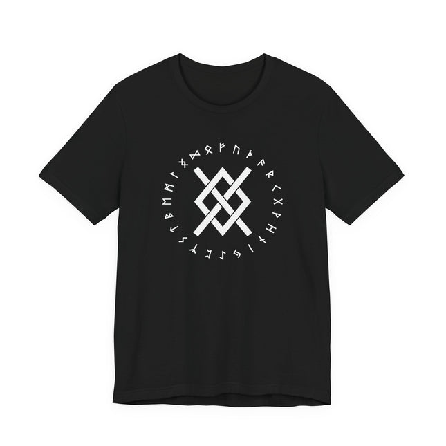Norse Gungnir Runic Knot T-Shirt | Viking Odin's Spear Symbol Unisex Tee | V2