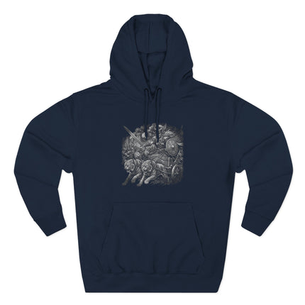 Norse Goddess Freya Chariot Hoodie | Viking Mythology Cats Warrior Pullover Hoodie