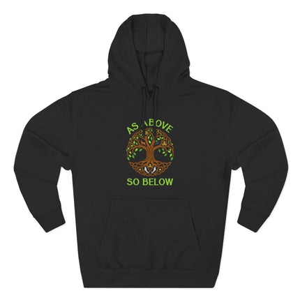As Above So Below Tree of Life Hoodie | Celtic Knot Spiritual Pullover Hoodie