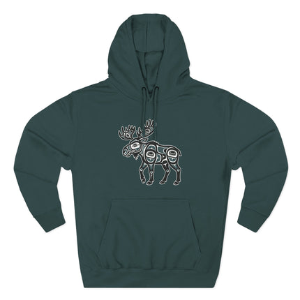 Moose Indigenous Art Hoodie | Northwest Coast Tribal Graphic Hoodie
