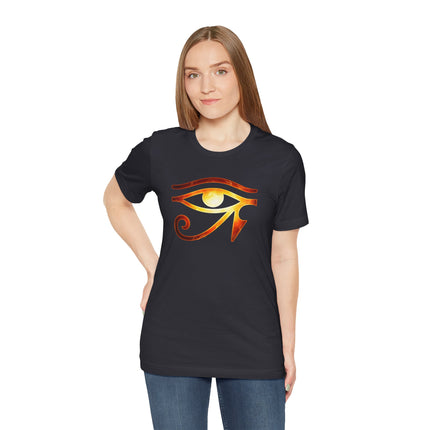 Eye of Ra Fiery T-Shirt | Egyptian Sun Symbol Mythology Tee