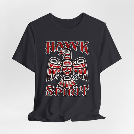 Hawk Spirit Native American Art T-Shirt | Indigenous Formline Totem Tee | Spirit