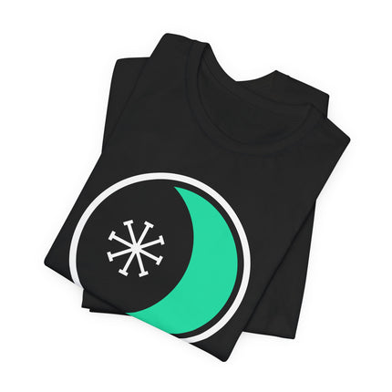 Seax Wicca Symbol Crescent Moon T-Shirt | Pagan Witchcraft Tee | Shirt
