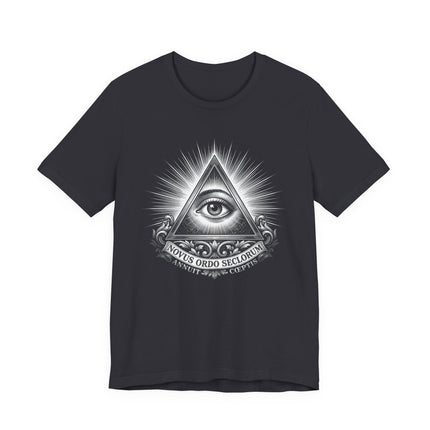 Eye of Providence Pyramid T-Shirt | All Seeing Eye Novus Ordo Seclorum