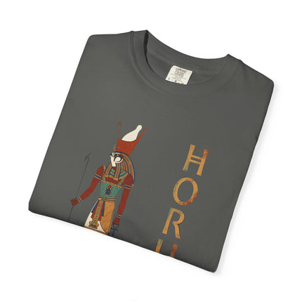 Horus Egyptian God T-Shirt - Hieroglyphic Graphic Art Comfort Colors Tee