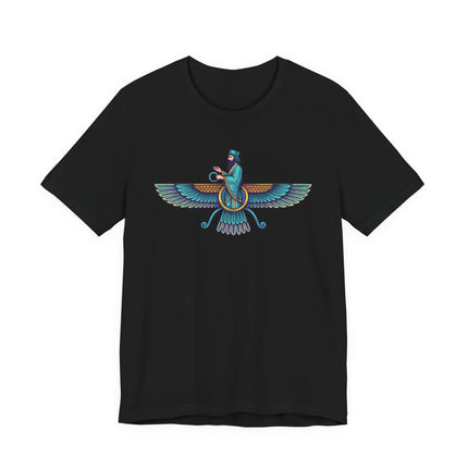 Persian Faravahar T-Shirt - Zoroastrian Symbol Graphic Tee