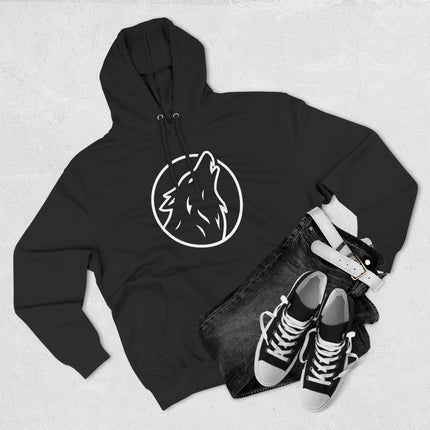 Howling Wolf Circle Graphic Hoodie | Graphic Unisex Pullover V1