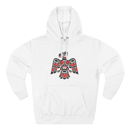 Native American Thunderbird Eagle Hoodie, Pacific NW Formline Art Pullover Hoodie