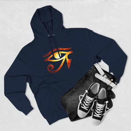Eye of Ra Fiery Hoodie | Ancient Egyptian Sun God Pullover Hoodie