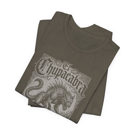 El Chupacabra T-Shirt | Monochrome Folklore Monster Illustration Tee