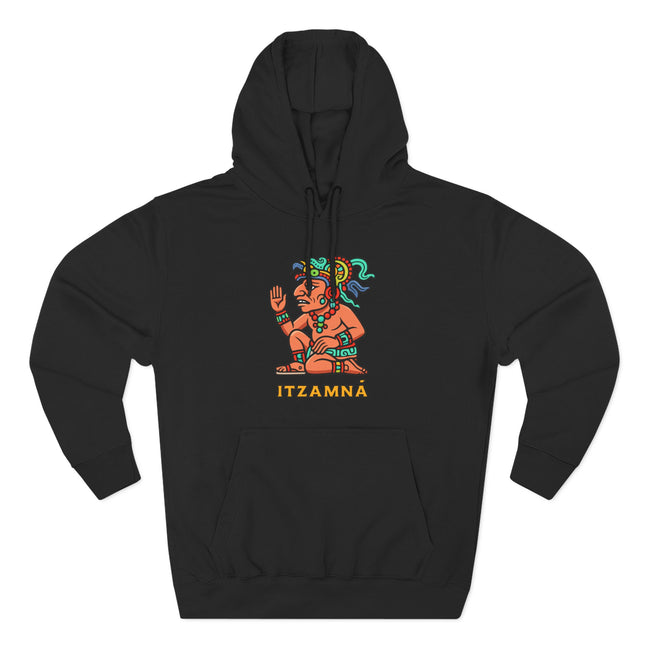 Itzamná Mayan God Hoodie | Ancient Maya Mythology Graphic Pullover Unisex V1