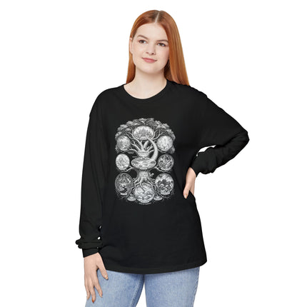 Nine Worlds Yggdrasil Long Sleeve T-Shirt | Norse World Tree Art