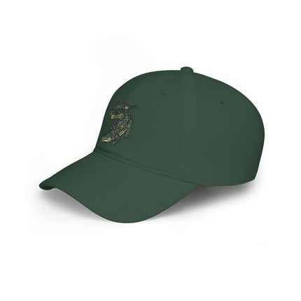 Mayan Crocodile DTF Print Baseball Cap | Ancient Civilization Art Hat
