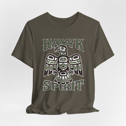 Hawk Spirit Native American Art T-Shirt | Indigenous Formline Totem Tee | Spirit