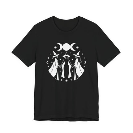 Triple Goddess Moon Phases Graphic Tee | Witches Moon Apparel