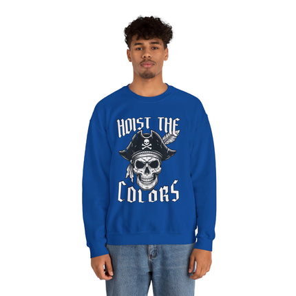 Hoist The Colors Pirate Skull Sweatshirt | Skull & Crossbones Unisex Pullover Sweatshirt