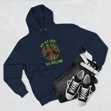 As Above So Below Tree of Life Hoodie | Celtic Knot Spiritual Pullover Hoodie