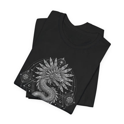 Quetzalcoatl Feathered Serpent Graphic Tee |  Aztec Spiritual T-Shirt