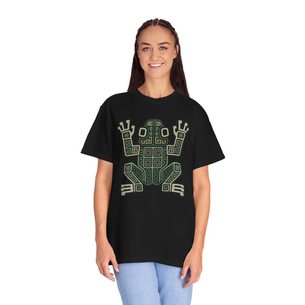 Ancient Mayan Frog Geometric Symbol T-Shirt | Tribal Art Tee | Comfort Colors