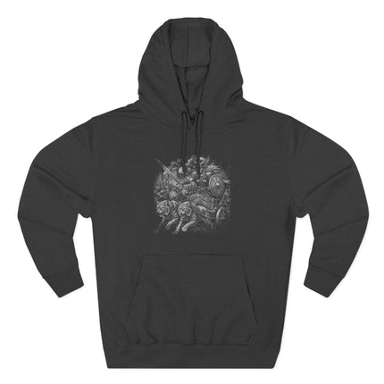 Norse Goddess Freya Chariot Hoodie | Viking Mythology Cats Warrior Pullover Hoodie