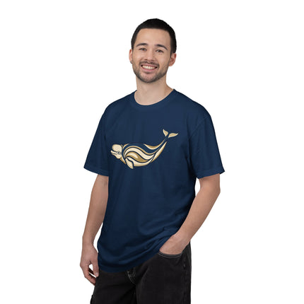 Inuit Inspired Beluga Whale T-Shirt | Indigenous Art Marine Graphic