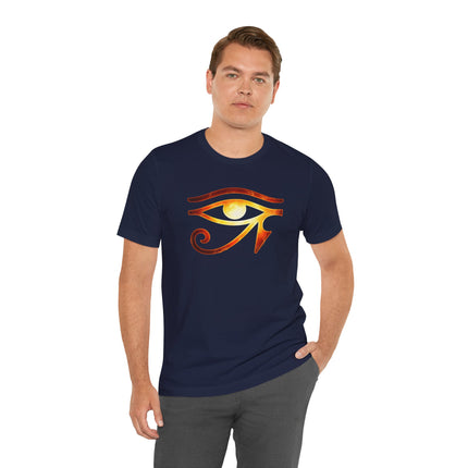 Eye of Ra Fiery T-Shirt | Egyptian Sun Symbol Mythology Tee