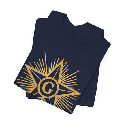 Freemason Blazing Star T-Shirt - Masonic Enlightenment Tee