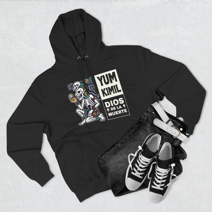 Yum Kimil Mayan Death God Skeleton Hoodie | Mesoamerican Deity Pullover V2