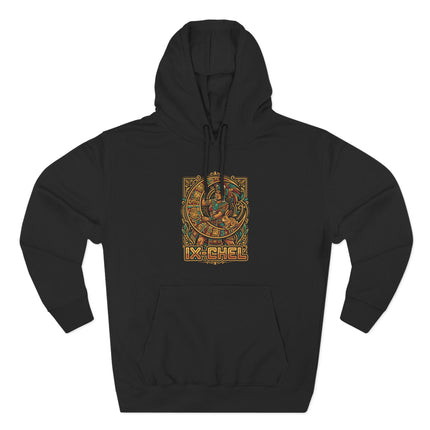 Ixchel Mayan Goddess Graphic Hoodie | Ancient Mesoamerican Art Style Pullover