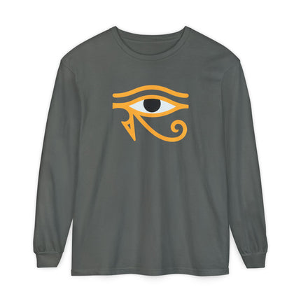 Egyptian Eye of Horus Long Sleeve T-Shirt | Wadjet Eye Graphic Tee
