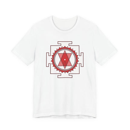 Tripura Sundari Yantra sacred geometry graphic tee design.