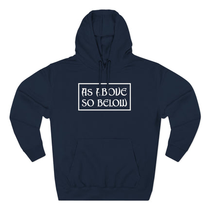 As Above So Below Text Hoodie | Pagan Witchcraft Unisex Pullover V1