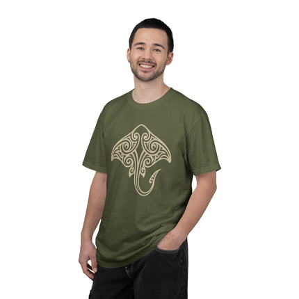 Tribal Stingray T-Shirt | Maori Polynesian Ocean Life Graphic Tee