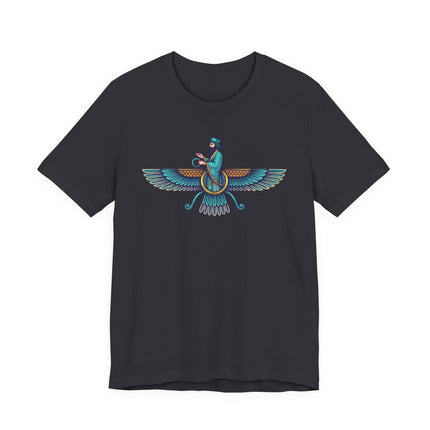 Persian Faravahar T-Shirt - Zoroastrian Symbol Graphic Tee