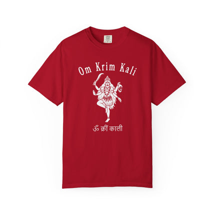 Om Krim Kali Graphic T-Shirt - Hindu Goddess Kali Sanskrit Tee
