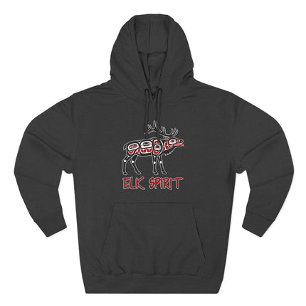 Elk Spirit Native American Art Hoodie | Tribal Wildlife Pullover Hoodie