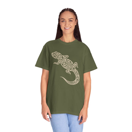 Tribal Lizard Swirl Pattern Graphic Unisex Unisex T-Shirt | Comfort Colors