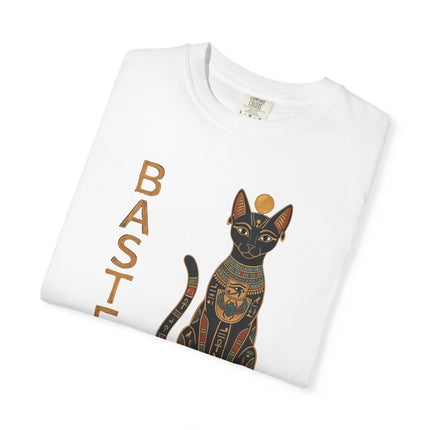 Bastet Egyptian Cat Goddess T-Shirt | Ancient Art Graphic Comfort Colors Tee