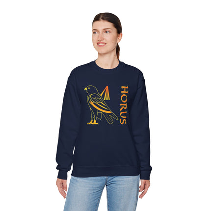Egyptian God Horus Sweatshirt | Falcon Mythology Pullover | V5