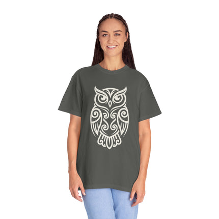Tribal Owl T-Shirt | Intricate Celtic Knot Wisdom Unisex Unisex Tee