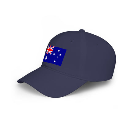 Australian flag baseball cap with Aussie pride design. Unisex patriotic gift.