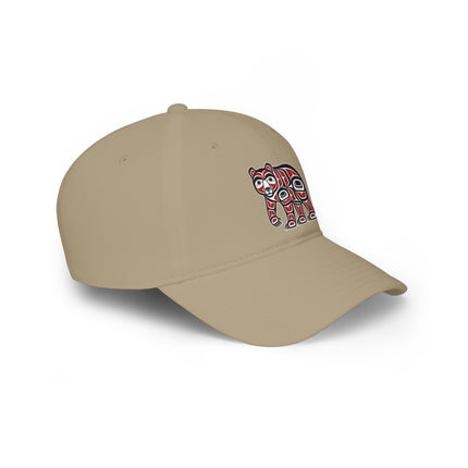 Haida Formline Bear DTF Print Baseball Cap | Pacific Northwest Art Hat