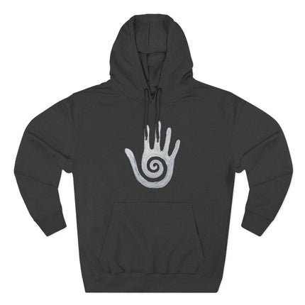 Hopi Healing Hand Spiral Symbol Hoodie | Native American Art Pullover Hoodie