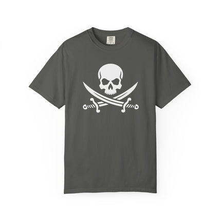 Jolly Roger Skull and Cutlass T-Shirt - Pirate Symbol Graphic Tee