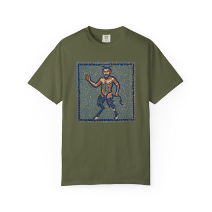 Satyr Mosaic T-Shirt | Ancient Greek Mythology Creature Tee | Comfort Colors